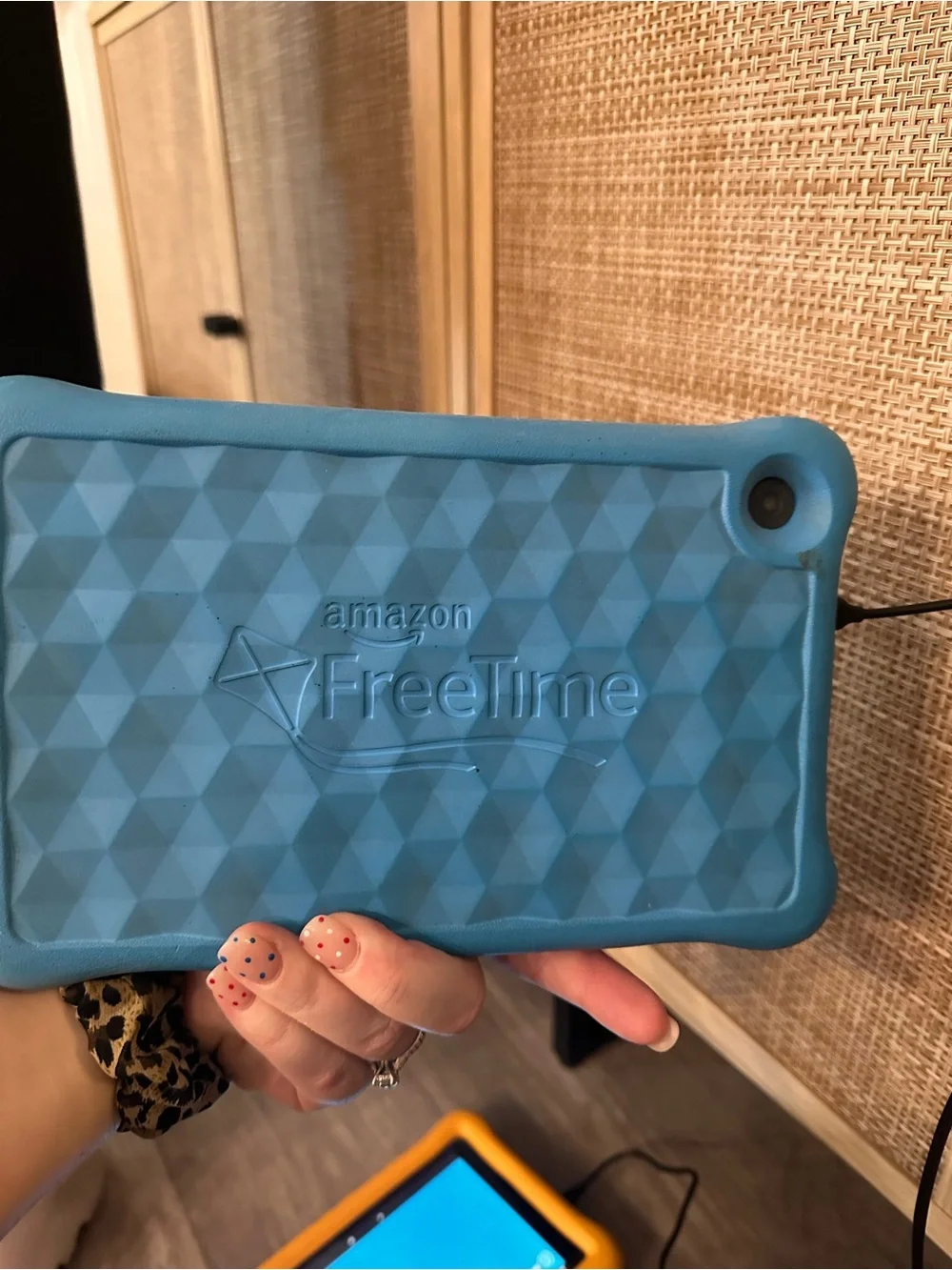Amazon Fire Kids Tablet 8 (8th generation) with Blue Protective Case
